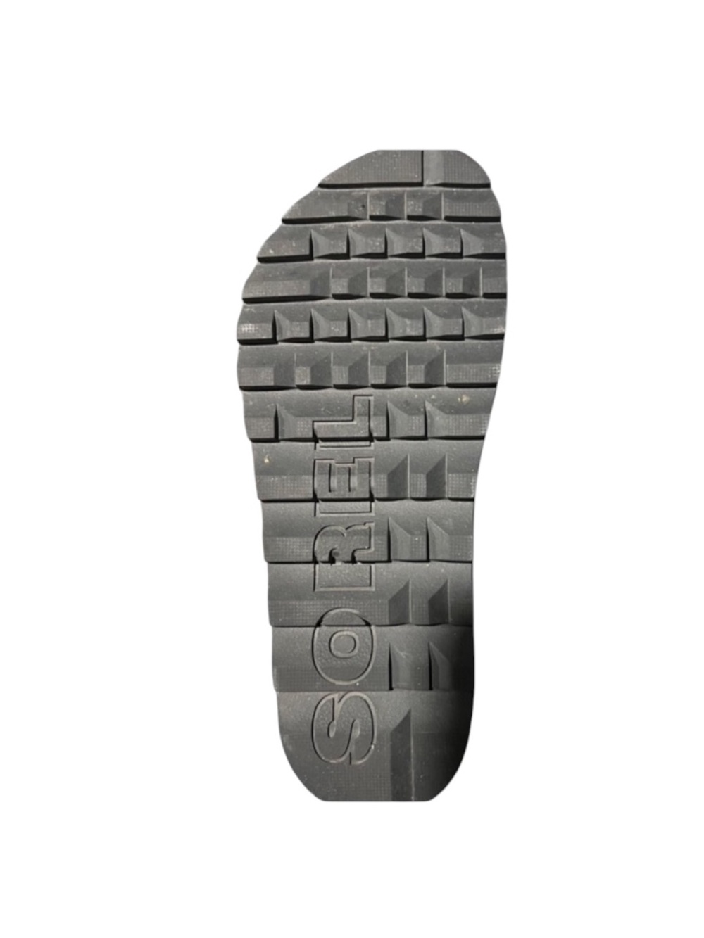 Sorel Black Leather Double-Strap Slide Sandals with Silver Buckles - Picture 4 of 5